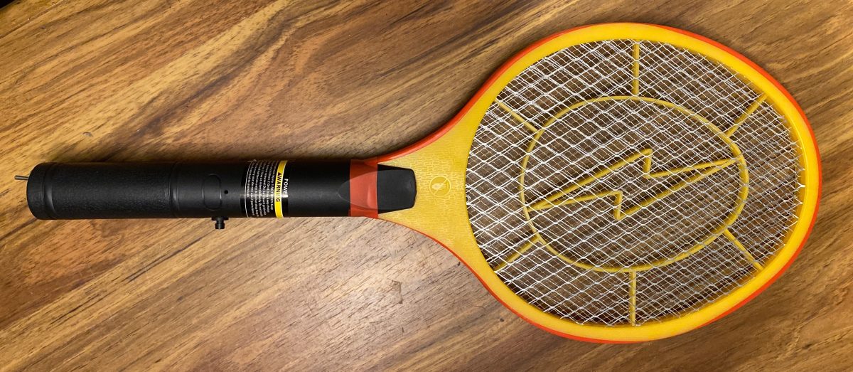 Modified Electric Flyswatter for more bug zapping&nbsp;Power!